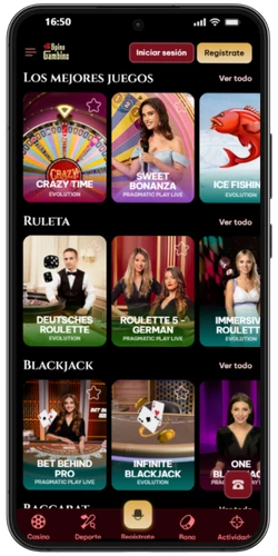 Juegos de casino en vivo en SpinoGambino - Ruleta y Blackjack