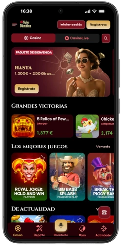 Ofertas de bonos y mejores juegos en SpinoGambino Casino