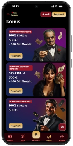 Programma bonus VIP su SpinoGambino con offerte esclusive