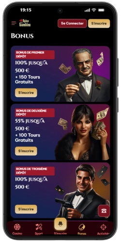 Programme bonus VIP sur SpinoGambino avec offres exclusives