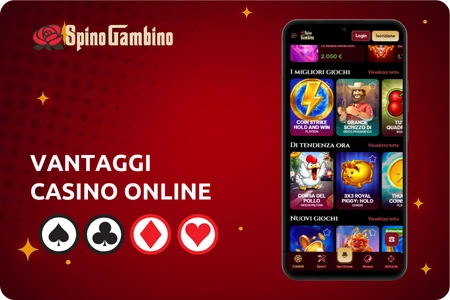 Vantaggi di Spinogambino Casino Online