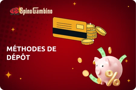 Spinogambino Méthodes de dépôt éligibles au bonus