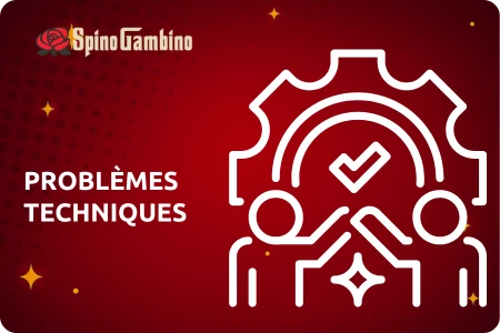 Spinogambino Problèmes techniques: le site/l'application ne charge pas