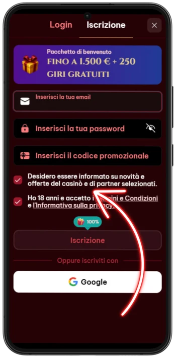Spinogambino Conferma le condizioni